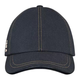 DIOR Sheepskin Baseball Caps Dark Blue