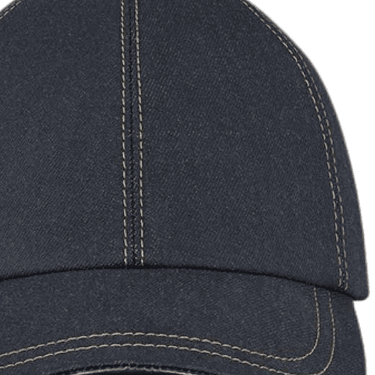 DIOR Sheepskin Baseball Caps Dark Blue