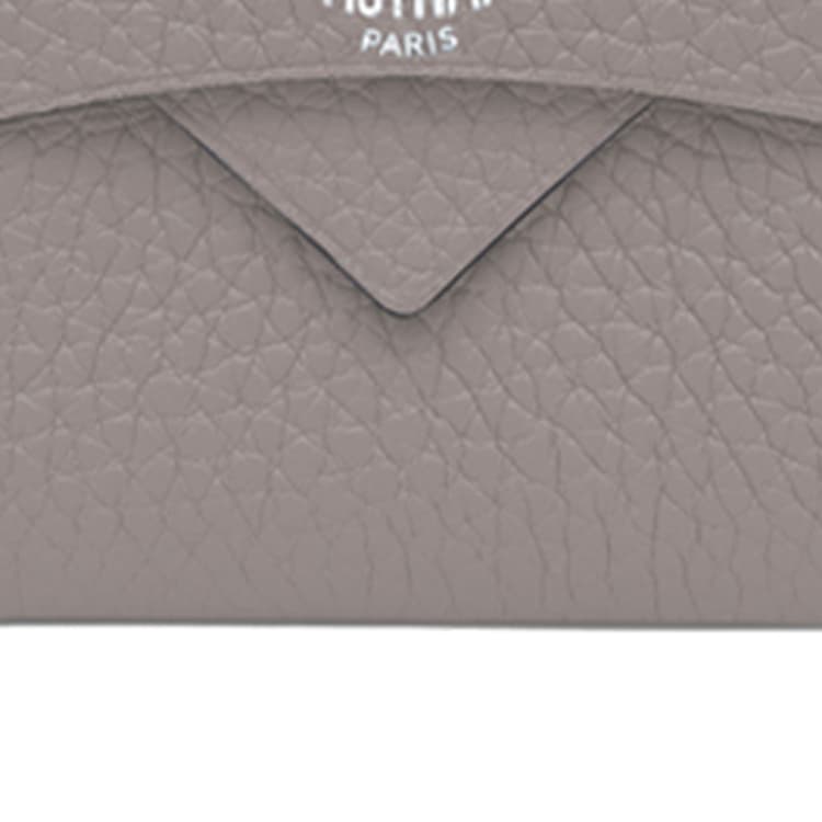 Moynat Cow Passport Holder Dove Gray/Deep Sea Blue