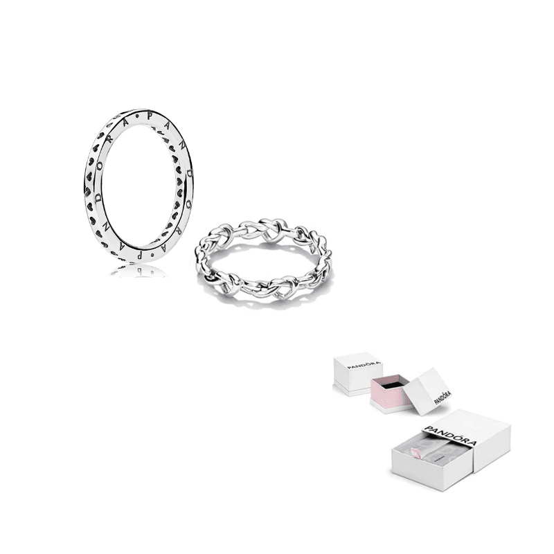 Pandora 925 Sterling Silver Rings Silver Silver