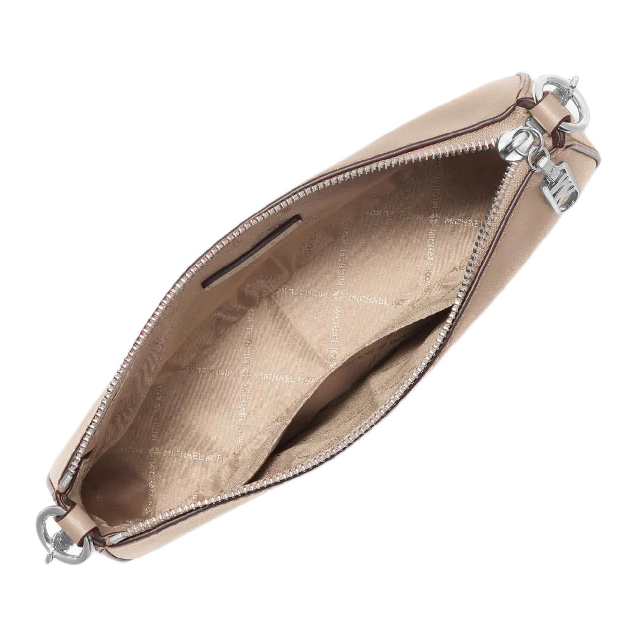 MICHAEL KORS Empire Cow Shoulder Bag Medium Light Sand