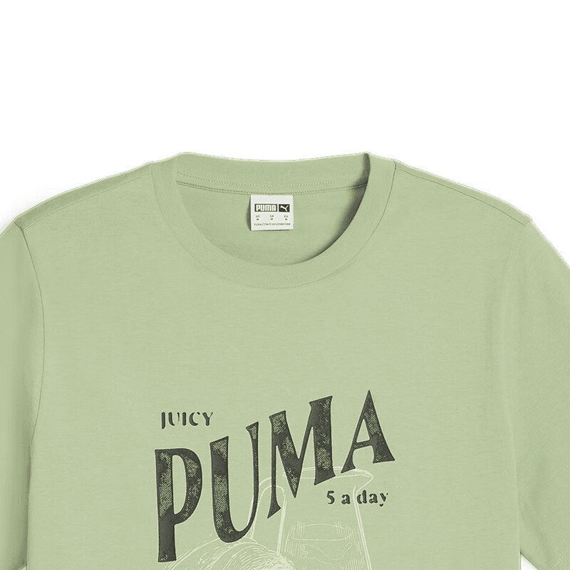 PUMA SS24 T Shirt Light Green