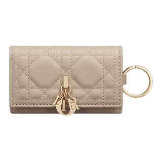 DIOR My Dior Lambskin Key Pouch Beige