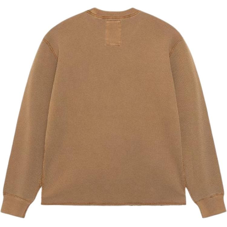 Stussy Garment Dyed Long Sleeve Thermal 'Faded Black'