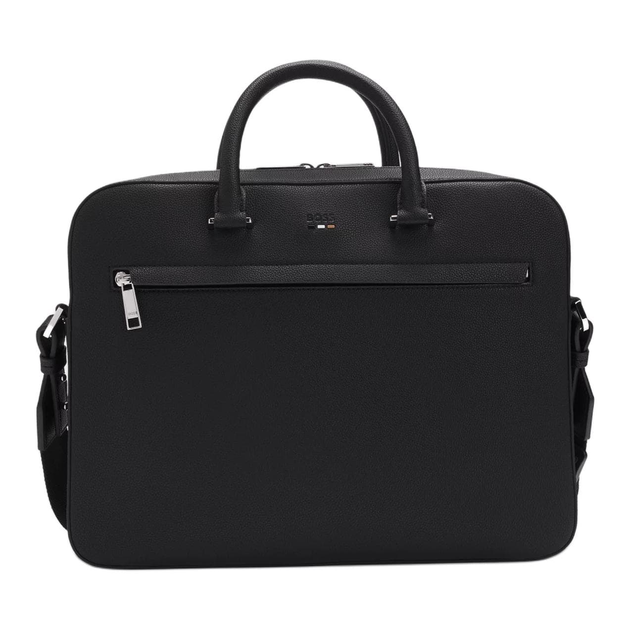 Boss HUGO BOSS Signature Trims Zip Up Document Case Basic Set (Bag+Dust Bag)