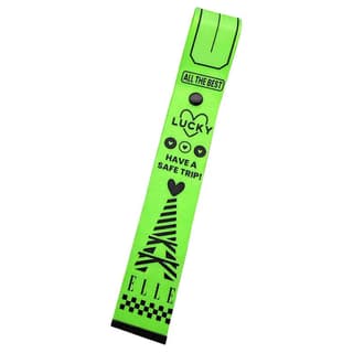 ELLE Fabric Luggage Tag Neon Green/Neon Orange