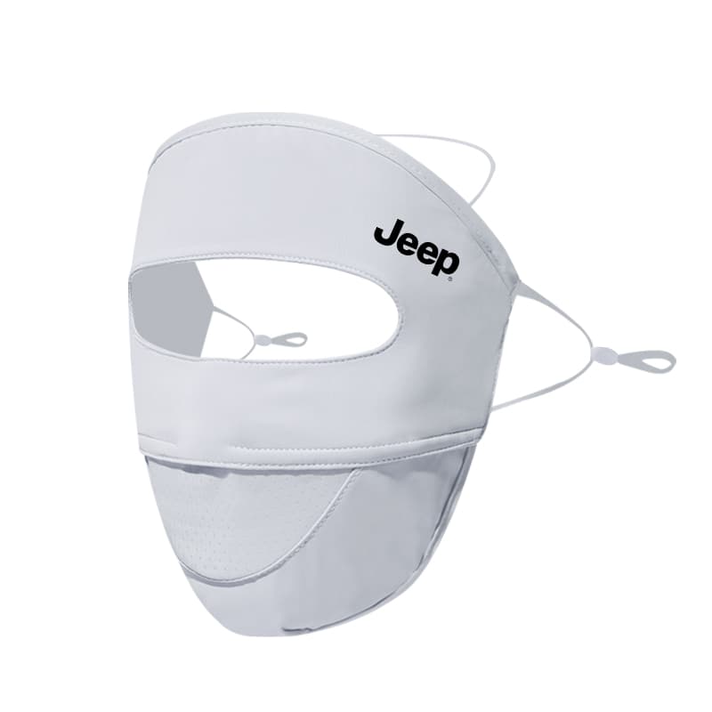 Jeep Polyester Sun Protection Masks Light Gray (UPF50+)