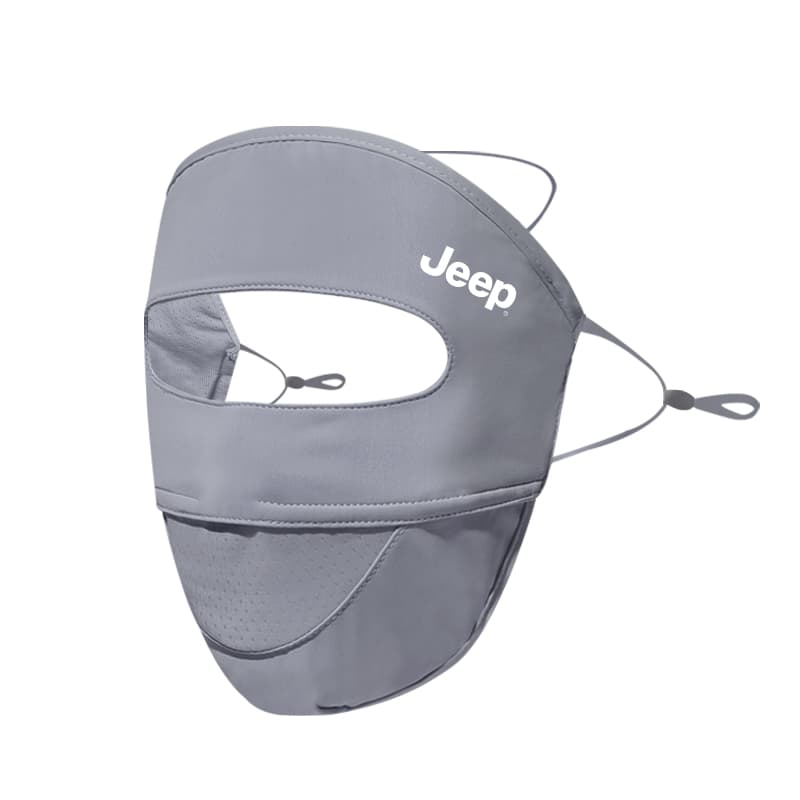 Jeep Polyester Sun Protection Masks Dark Gray (UPF50+)