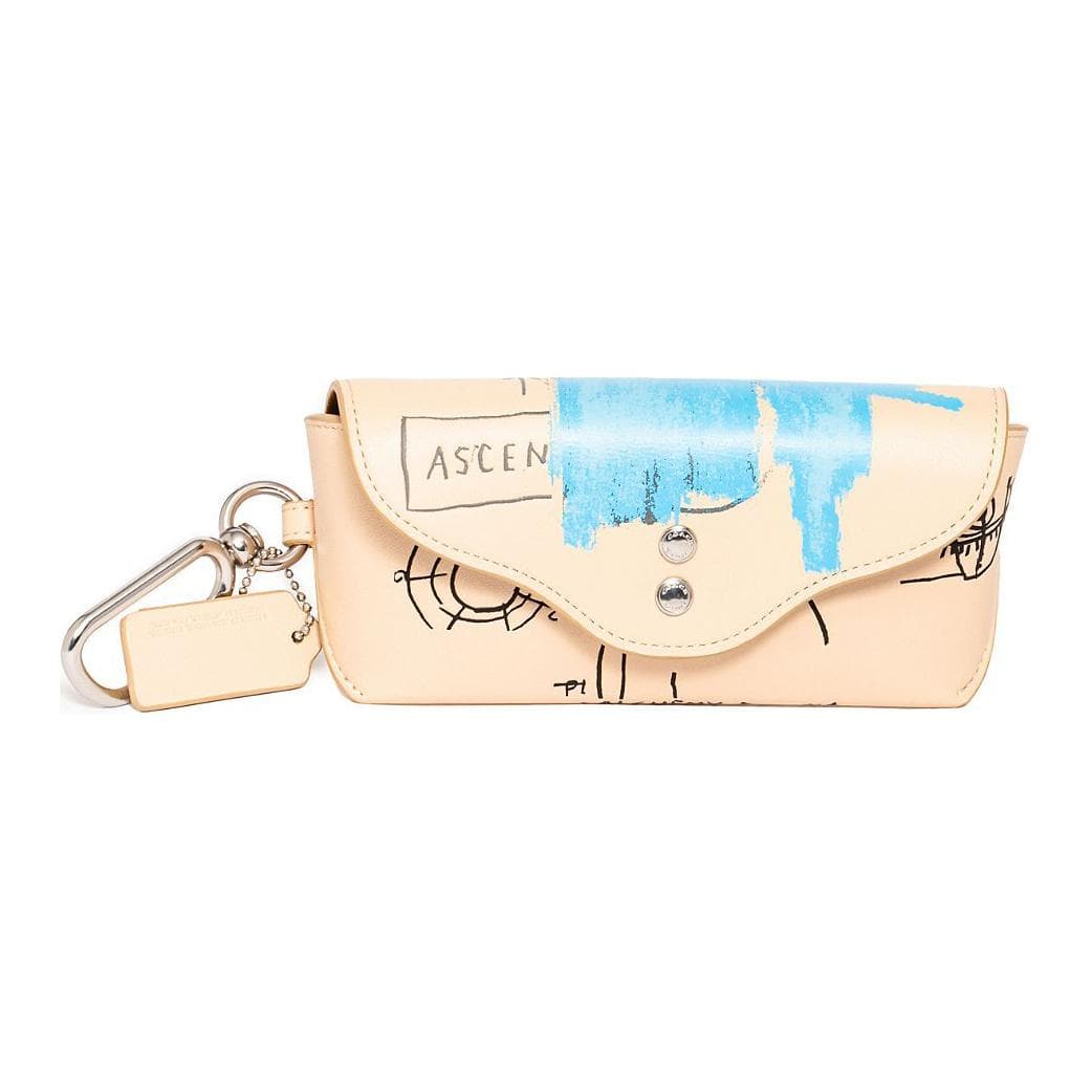 COACH Jean Michel Basquiat Graffiti Collaboration Sunglass Case Refined Pebble