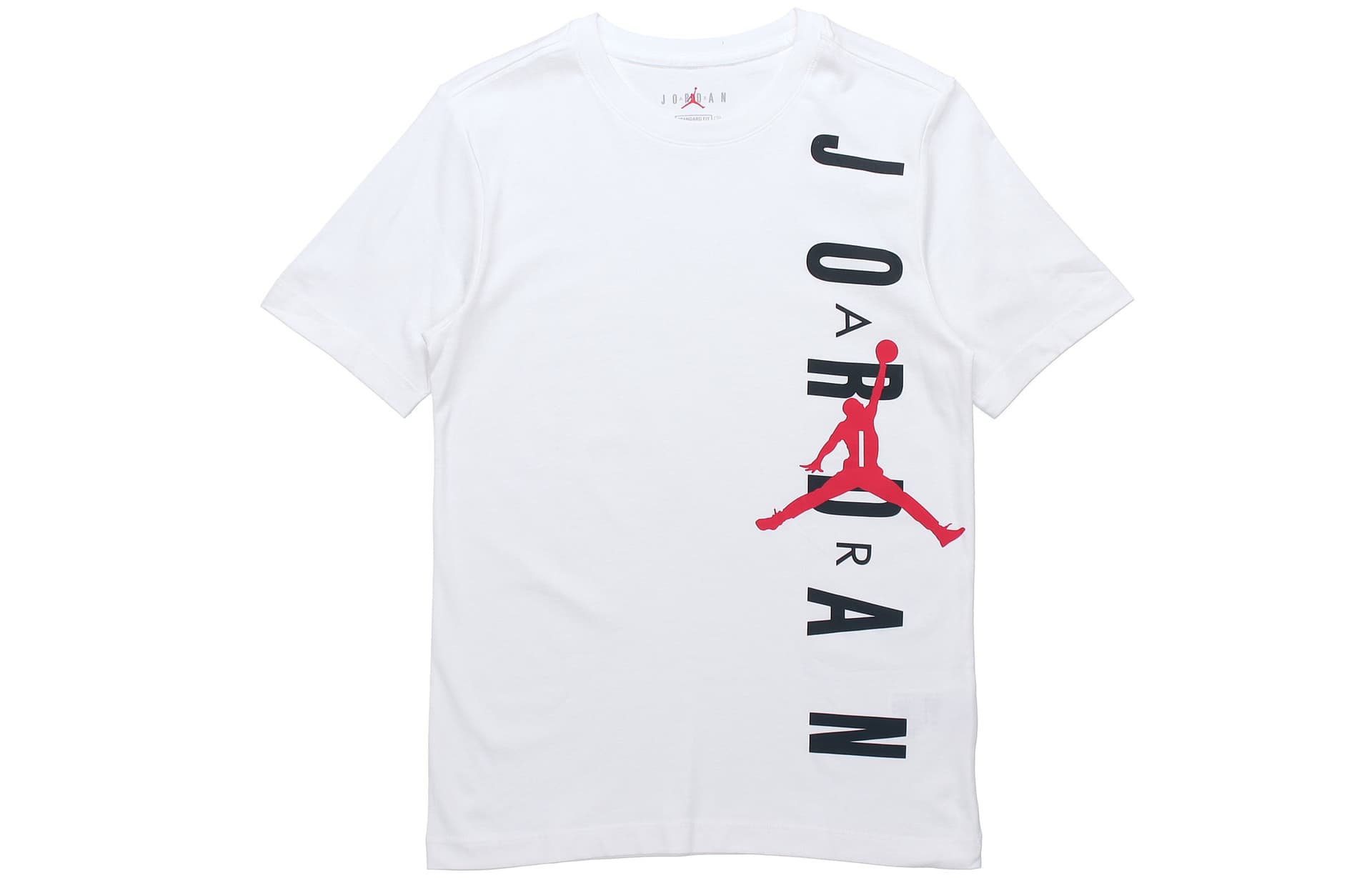 Jordan T Shirts White Crew Neck Moderate Straight Fit White
