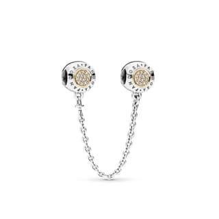 Pandora 925 Sterling Silver Synthetic Cubic Zirconia 14K Gold Accessories