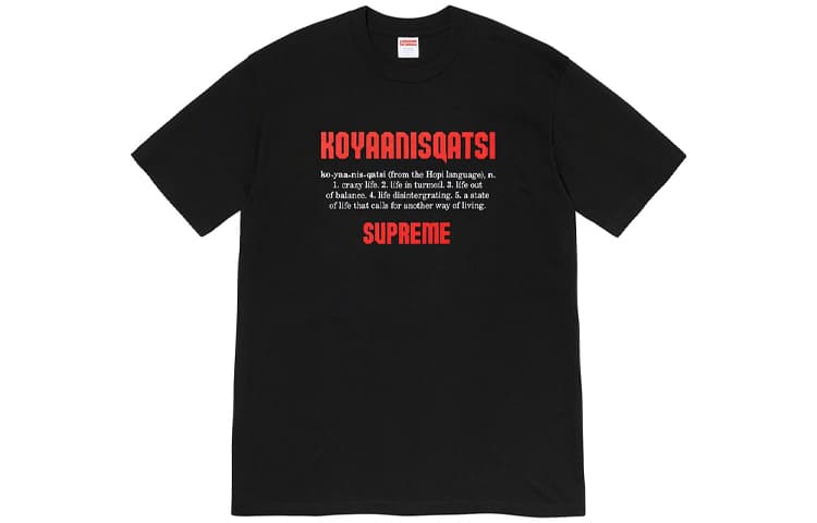 Supreme Koyaanisqatsi Tee Black