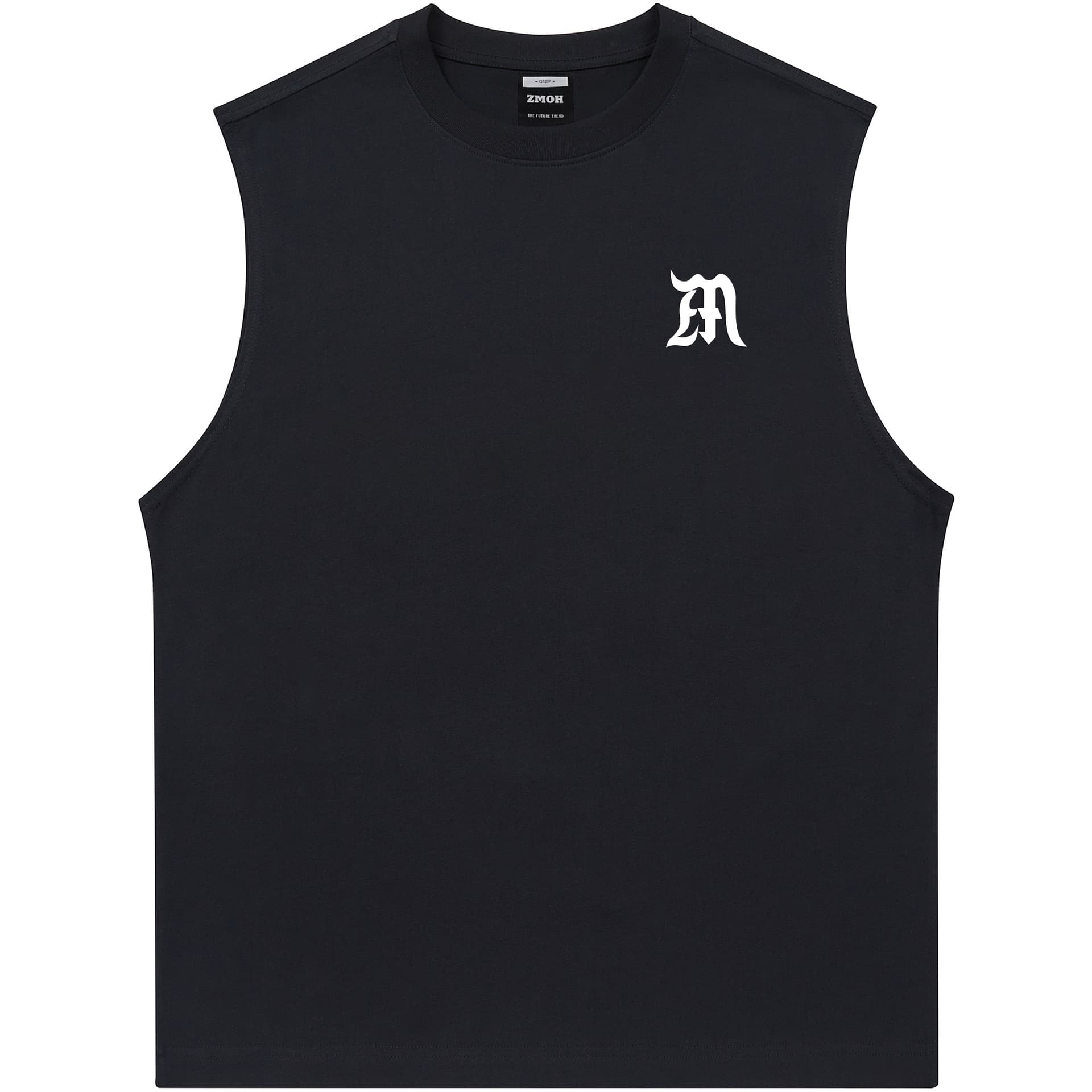 ZMOH Tank Tops Crew Neck Moderate Straight Fit