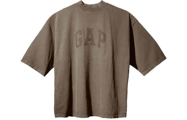 YEEZY x Gap X Balenciaga 3/4 Sleeve Tee T Shirt Brown