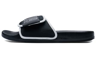 Kappa Slide Slippers Black White