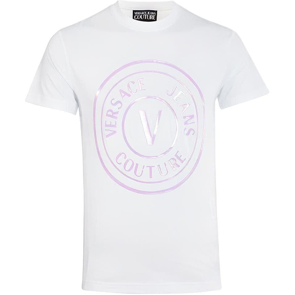 VERSACE JEANS COUTURE Logo print Crew neck T shirt