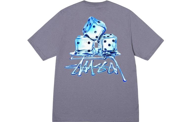 Stussy Melted Tee Dark Gray