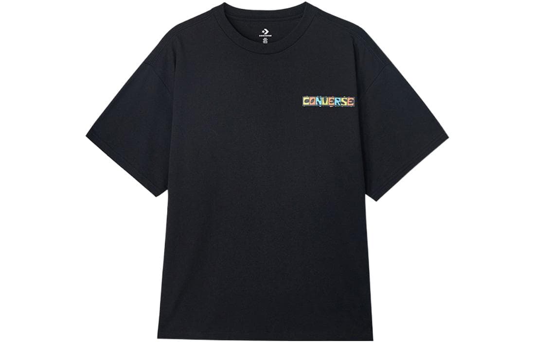 Converse Set in Sleeve T Shirt Black Black