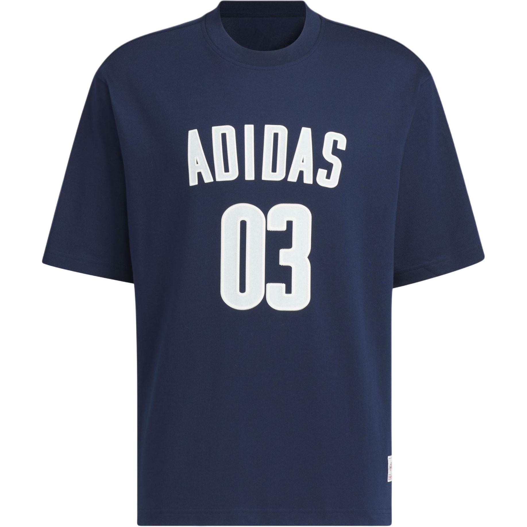 Adidas TShirts Navy Crew Neck Moderate