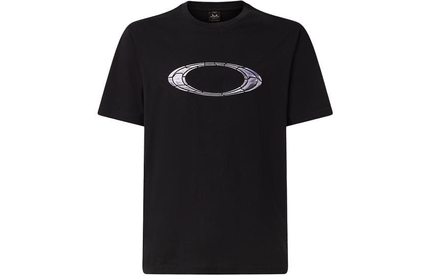 Oakley T Shirts Crew Neck Moderate Straight Fit Black