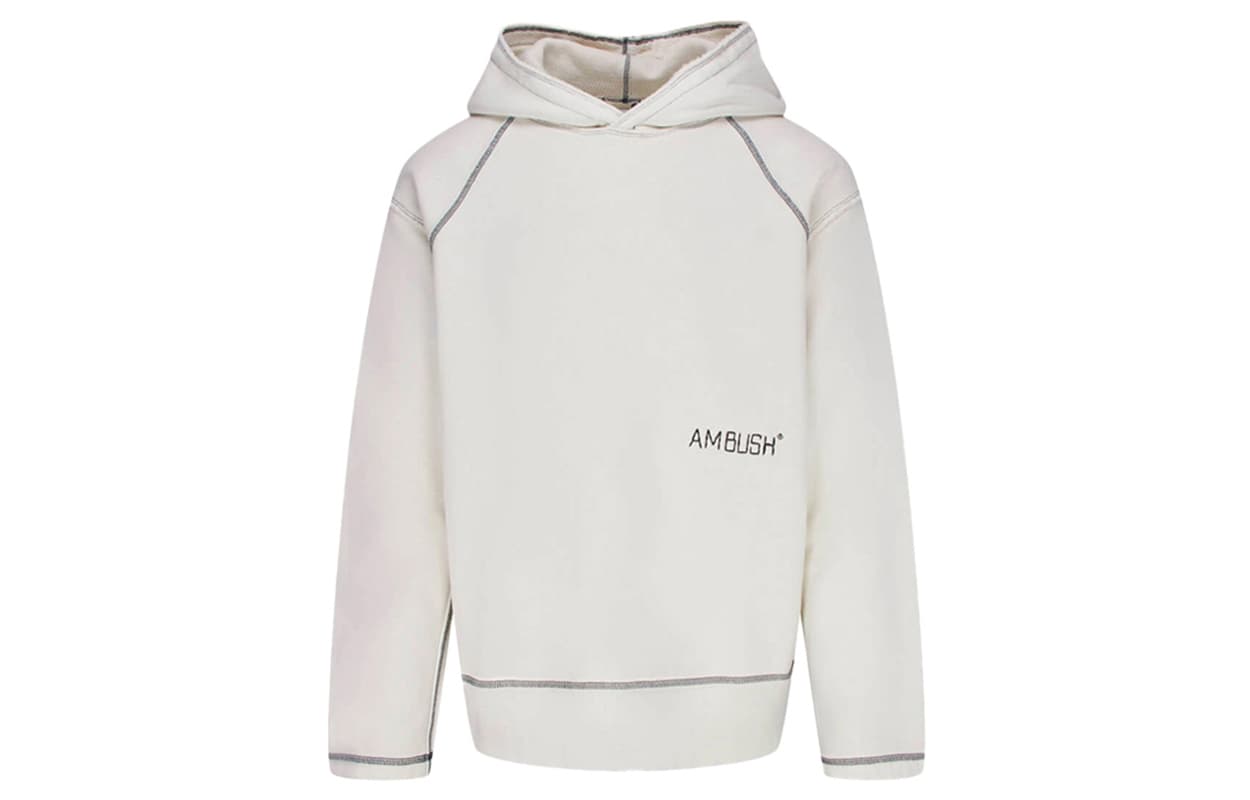 AMBUSH Sweatshirts White Hooded Thickened Heavyweight