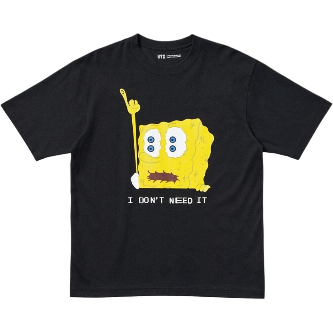 UNIQLO X Cpfm Spongebob Squarepants Ut Graphic T Shirt Black