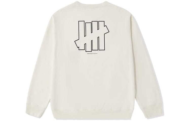 UNDEFEATED Sweatshirts Crew Neck Moderate Regular Ecru
