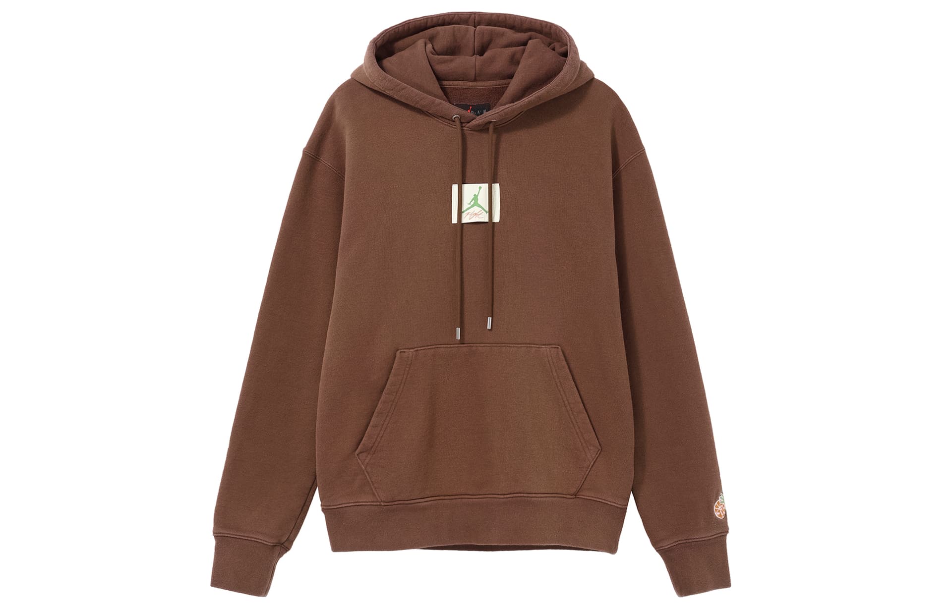 Jordan Sweatshirts Brown Hooded Moderate Straight Fit