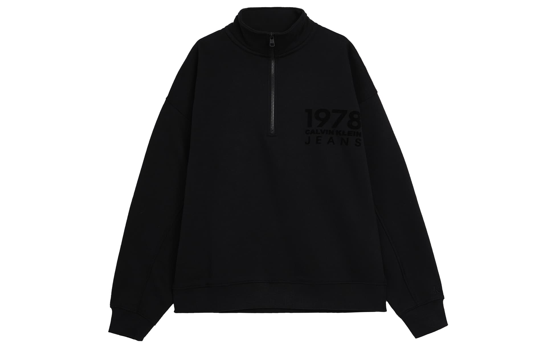 Calvin Klein Logoflocked Halfzip Sweatshirt