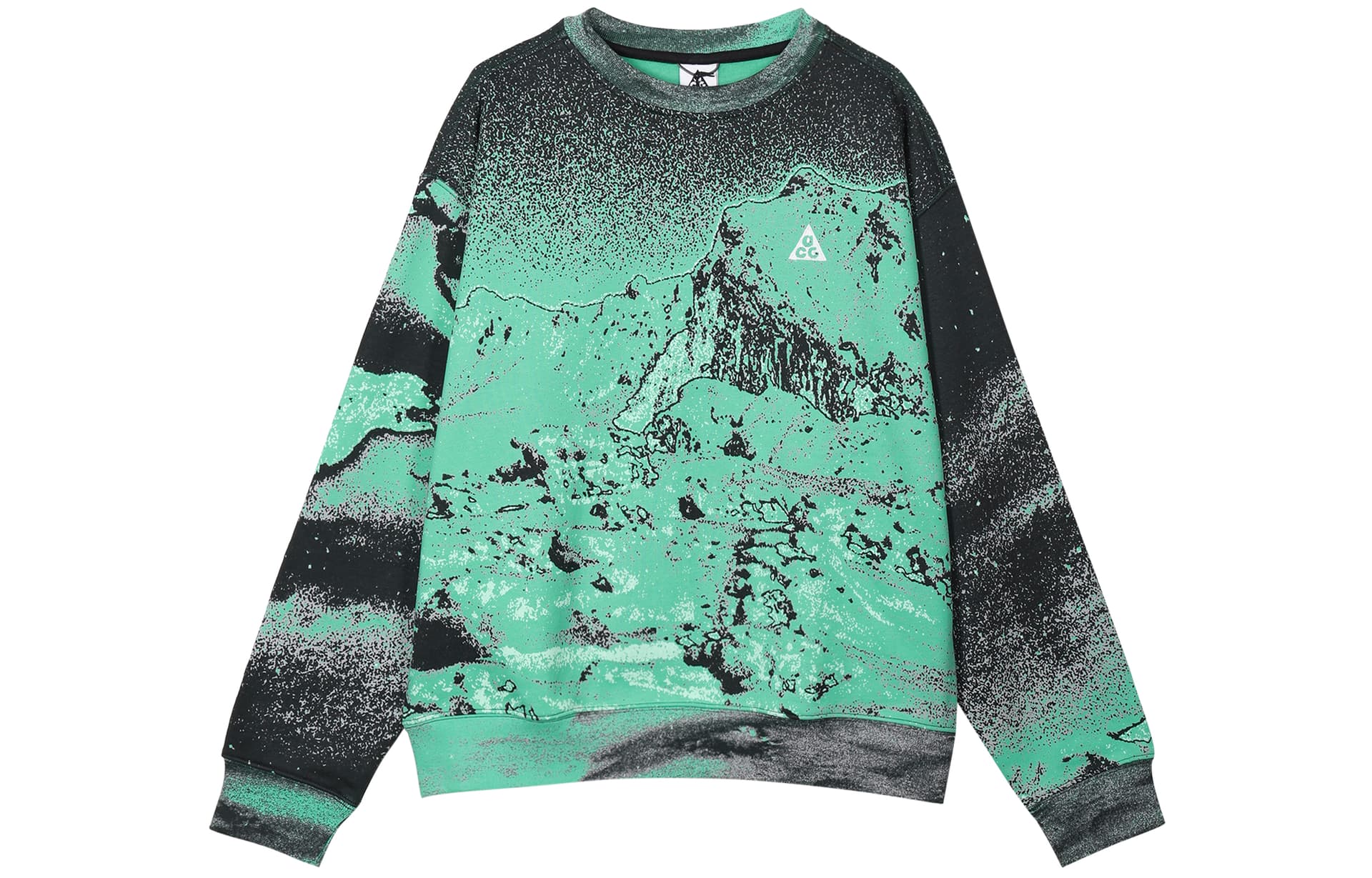 Nike Sweatshirts Green Crew Neck Moderate Regular