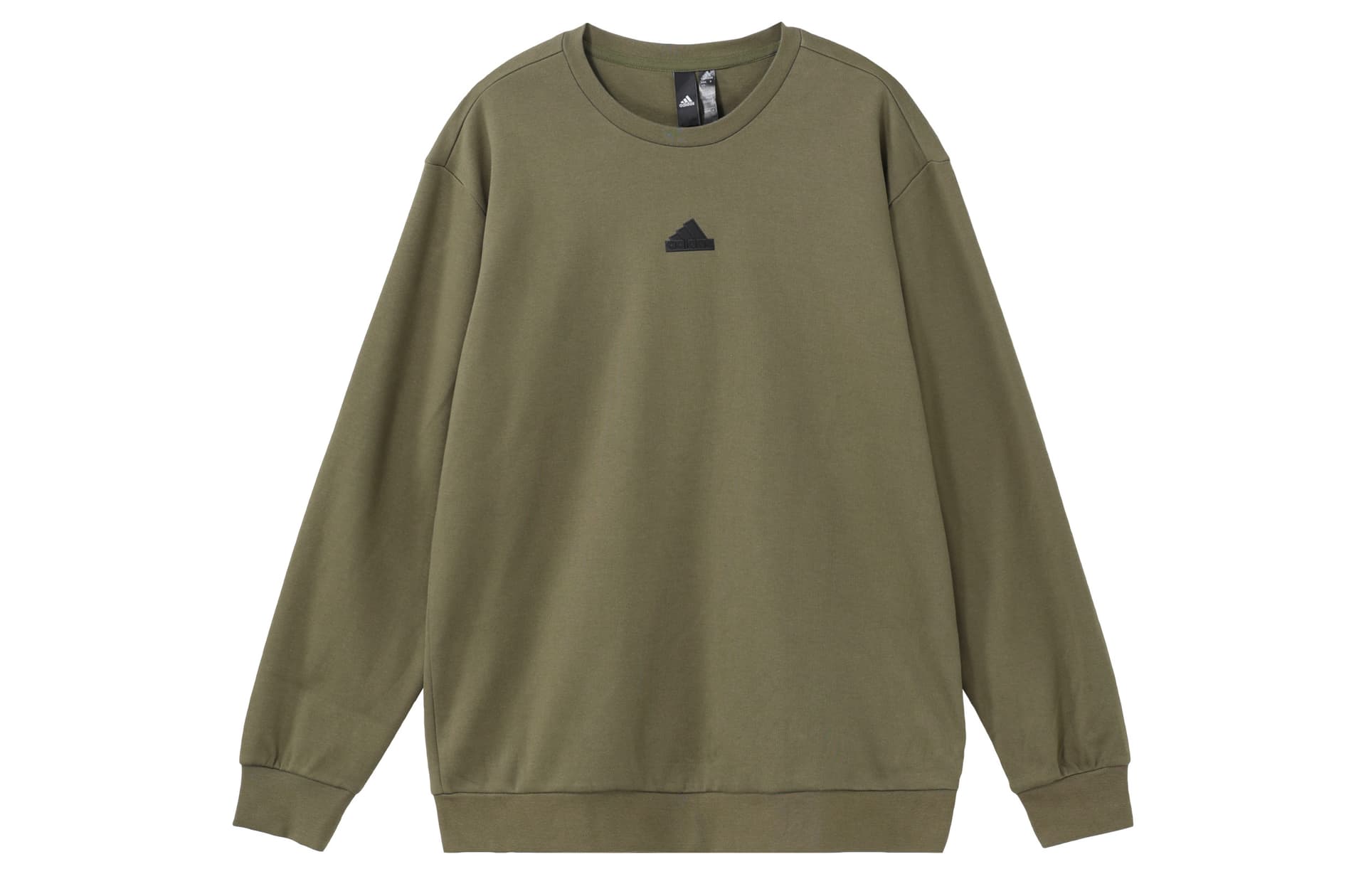 Adidas Sweatshirts Green Crew Neck Moderate