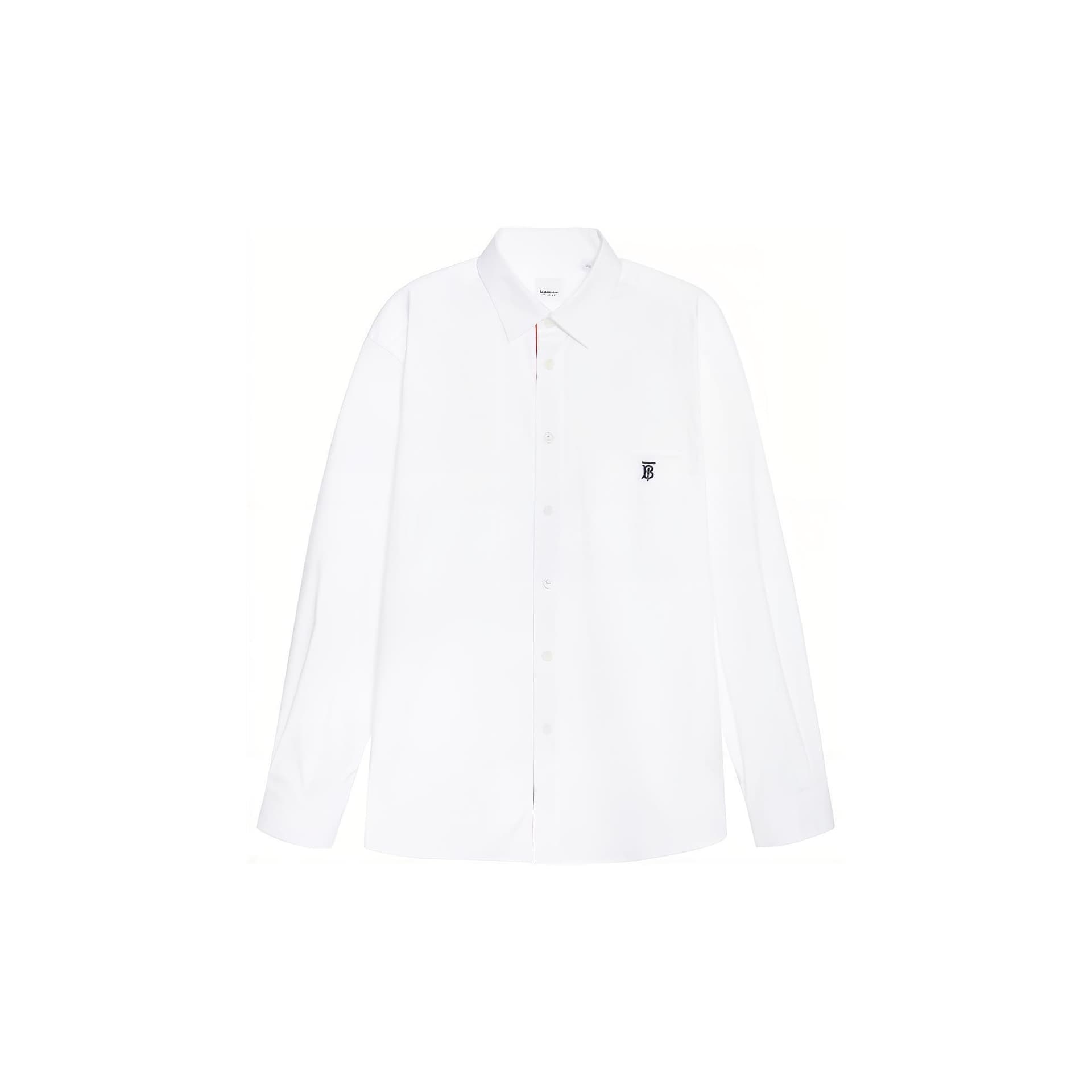 Burberry Monogram Motif Technical Cotton Shirt White White