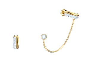 Swarovski Time Earrings White