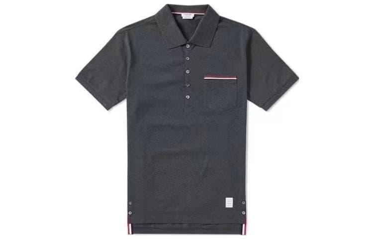 THOM BROWNE Rwb Short Sleeved Polo Shirt