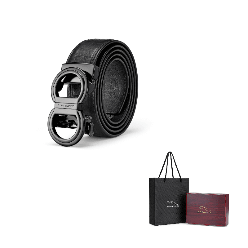 JAGUAR Deerskin Black Width 3.5cm Black