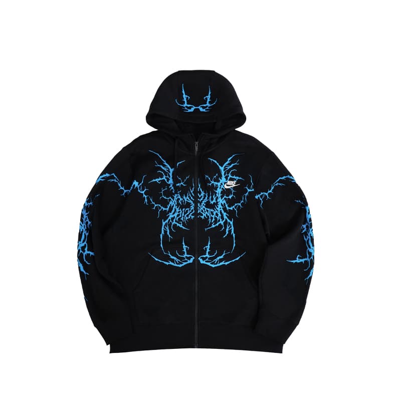 Nike Sweatshirts Black Hooded Thickened Cardigan