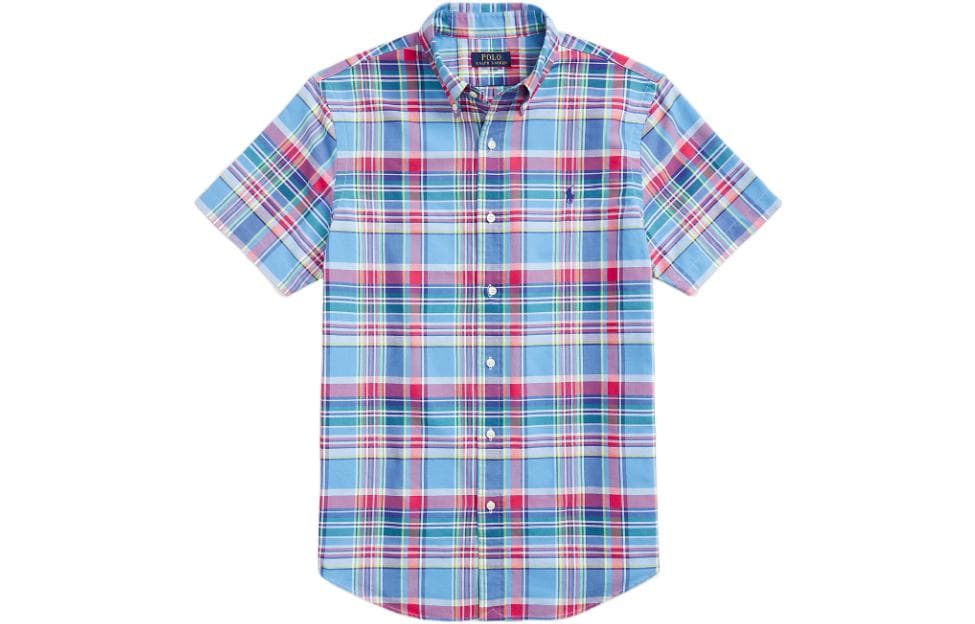 Polo Ralph Lauren Shirt Classic Version Blue Pink Multicolor Blue Pink Multicolor