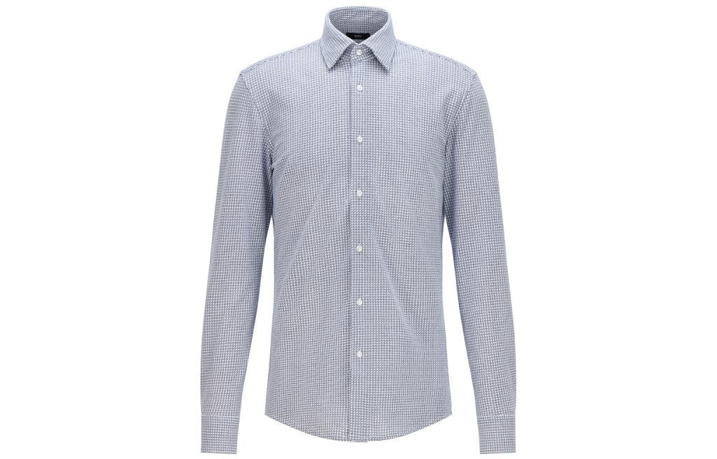 HUGO BOSS Shirts White Lapel Moderate Other White