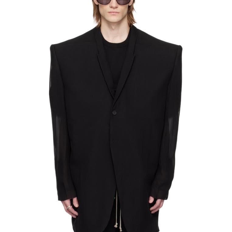 RICK OWENS/RO Business Suit Coat Black Black