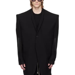 RICK OWENS/RO Business Suit Coat Black