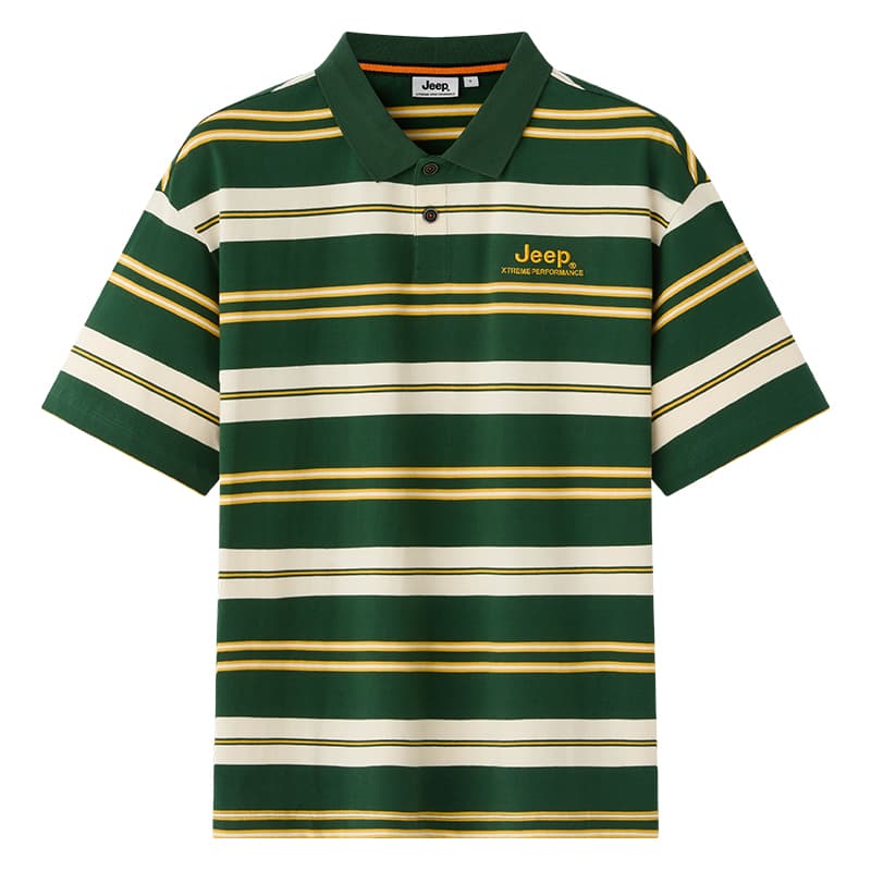 Jeep Polo Shirts Polo Collar Thin Other Jungle Green