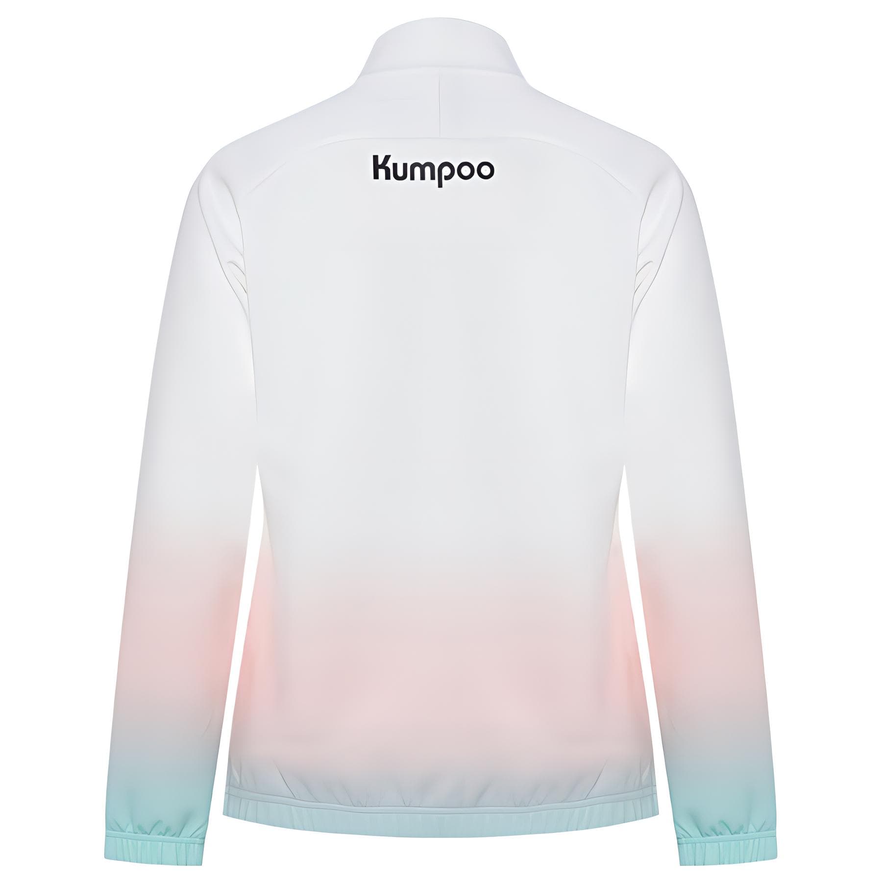 KUMPOO Baseball Jacket White Light Pink