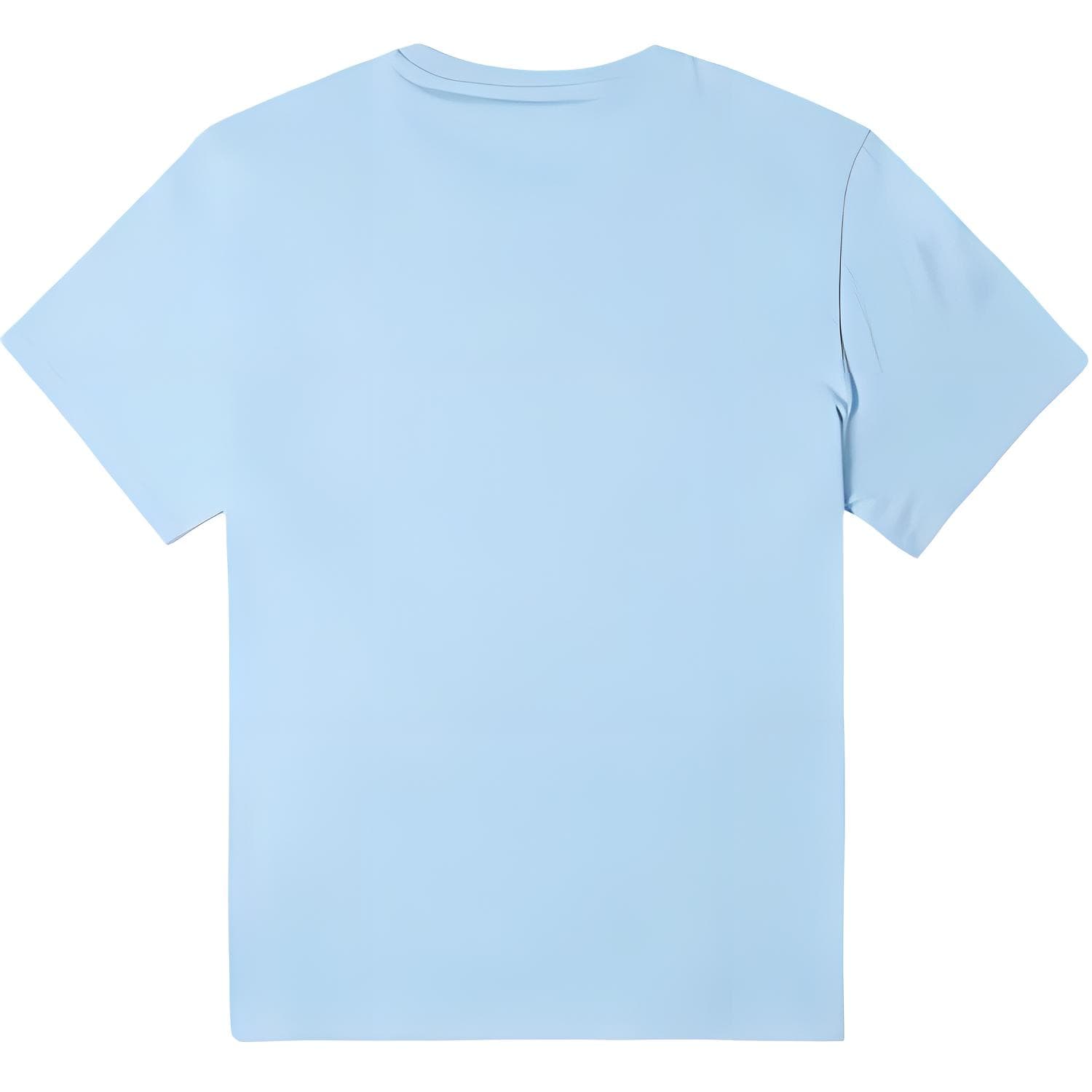 Converse T Shirts Blue Crew Neck Moderate