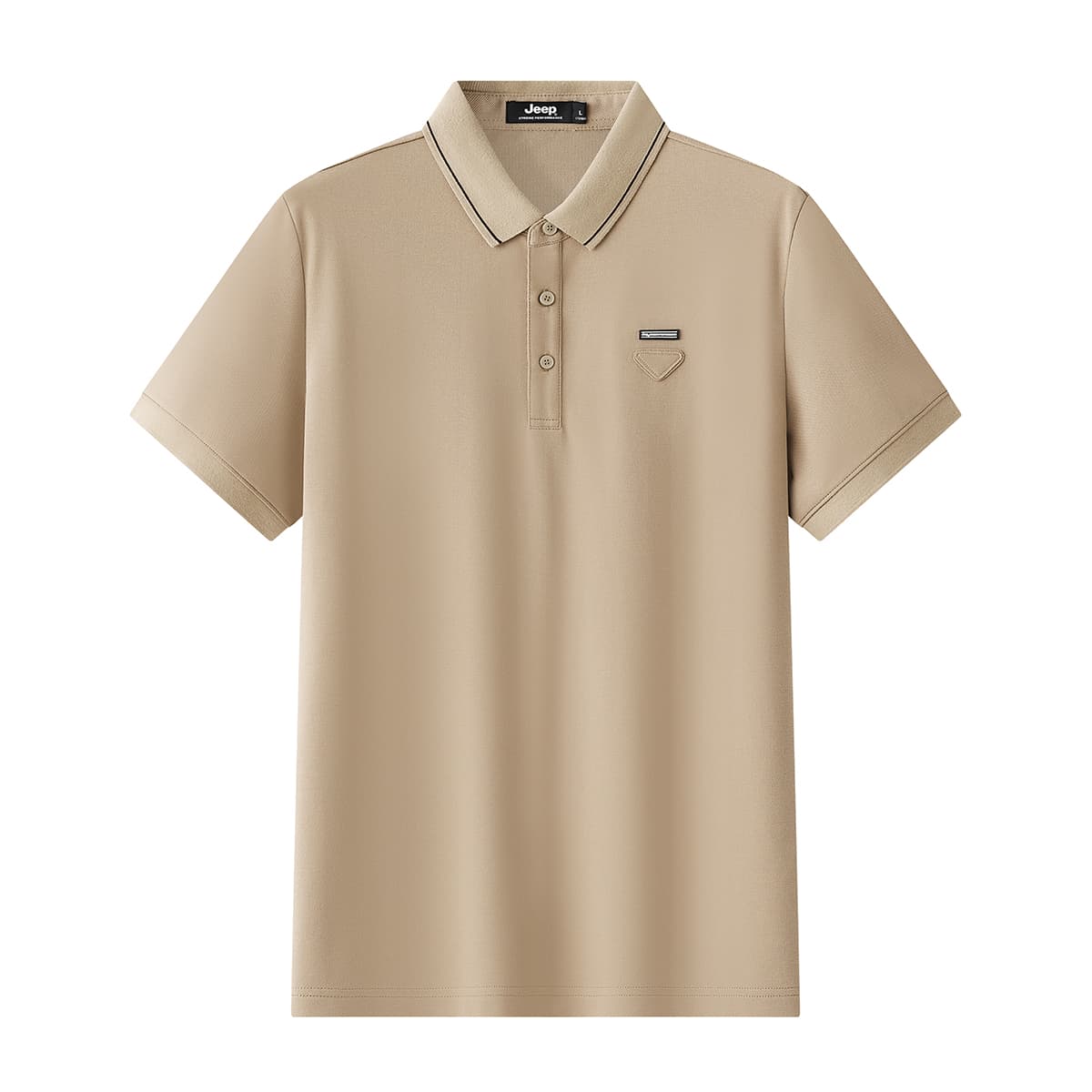 Jeep Polo Shirts Polo Collar Thin Other Khaki