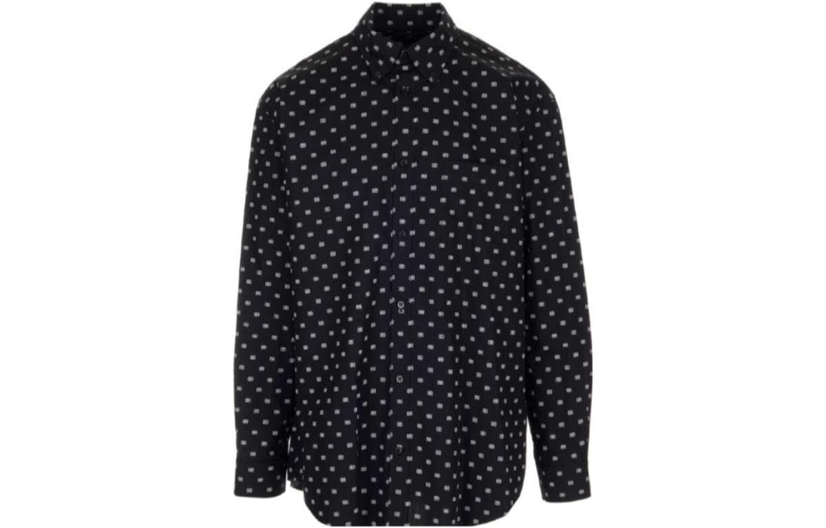 Balenciaga Shirt Loose Fit Black Black