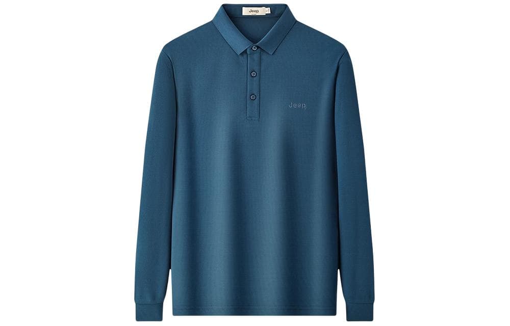 Jeep Polo Shirts Polo Collar Moderate Straight Fit Ink Blue