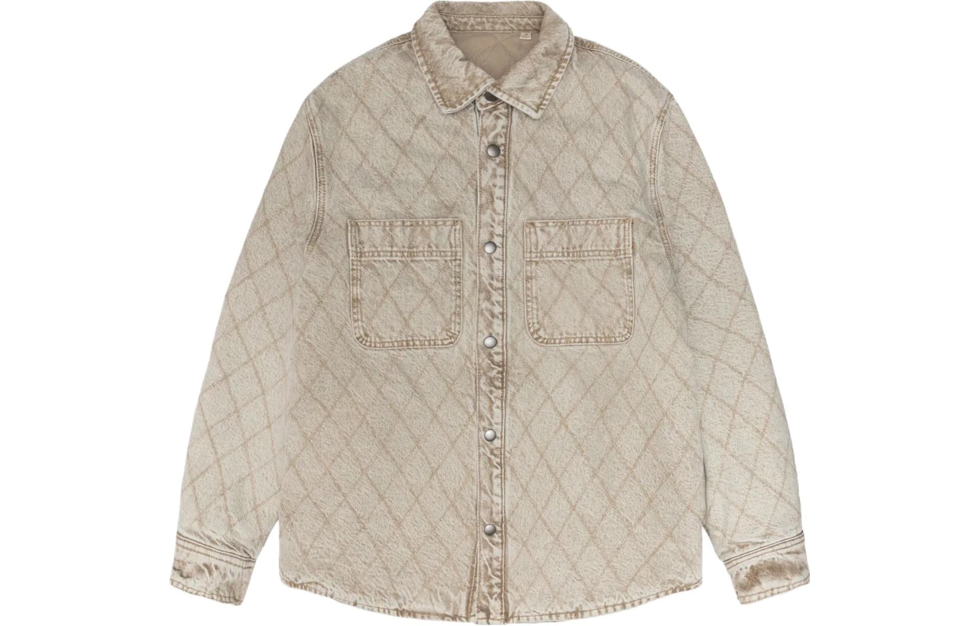 Stussy Quilted Denim Shirt Apricot