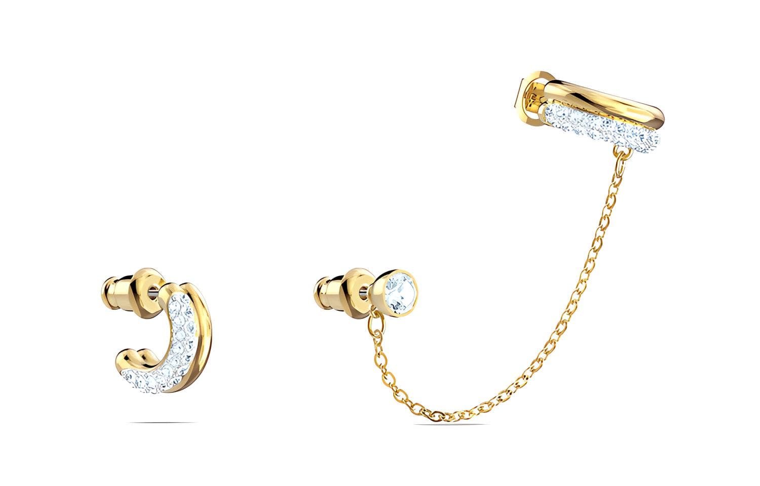 Swarovski Time Earrings White