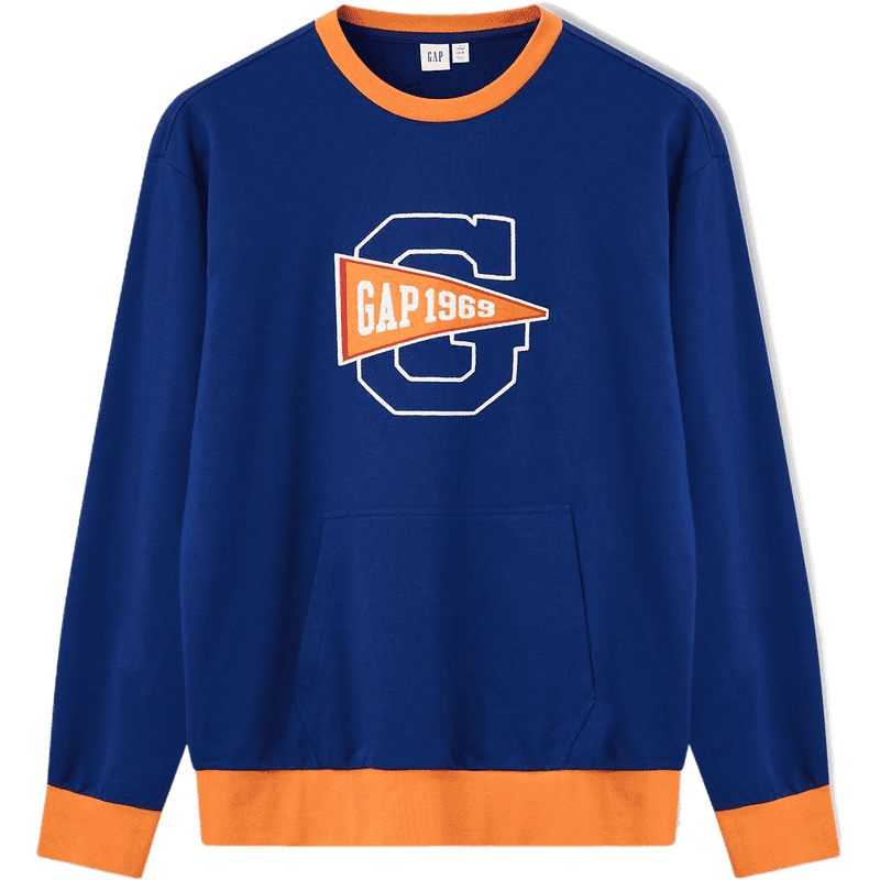 GAP Sweatshirts Crew Neck Moderate Blue