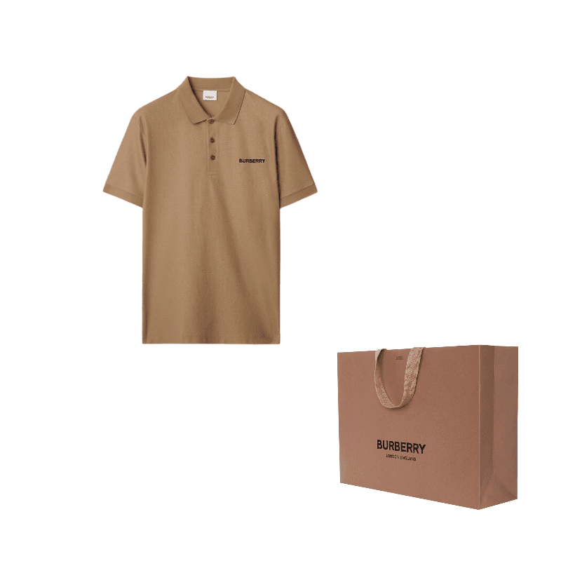 Burberry SS24 Polo Shirt Camel